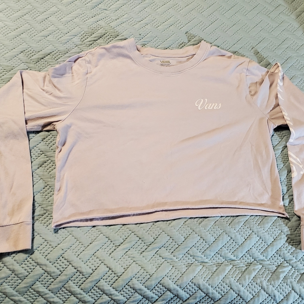 Vans Off the Wall LS Cropped Light Lavender T-Shirt